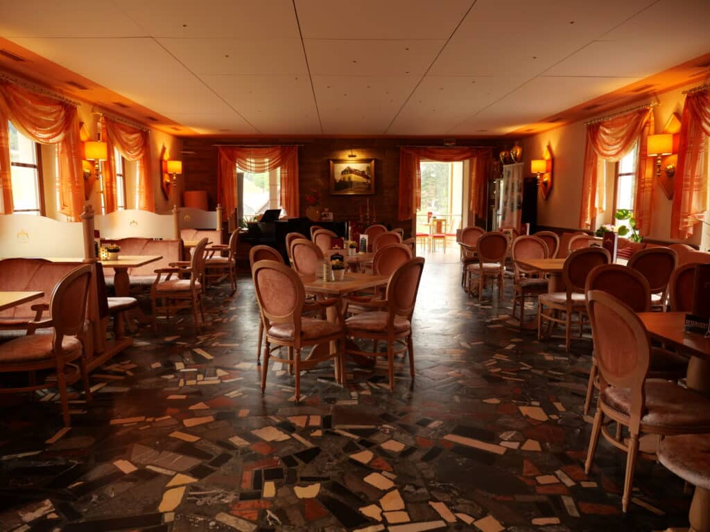 Gastraum des Cafe König Oberwiesenthal